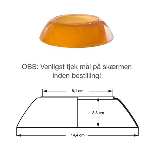 PH 3/2, Glas Mellemskærm Ravfarvet